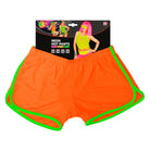 80er Jahre Hot Pants für Damen neon-orange - 2