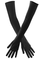 Handschuhe in Schwarz für Damen lang - 2