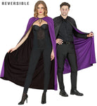 Wendbares Cape schwarz-violett - 1