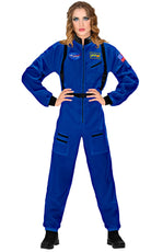 Blaue Astronautin Damenkostüm - 1