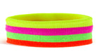 Neon Stirnband mehrfarbig gestreift - 3