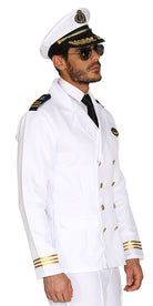 Admiral Kapitänsjacke weiß für Herren - 2