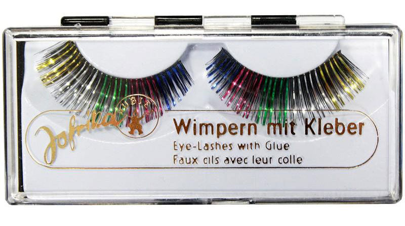 Glitter Wimpern Regenbogen - 1