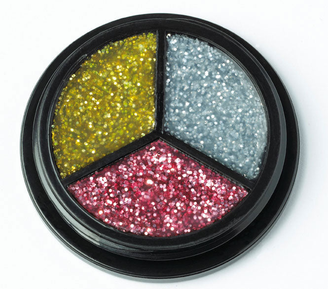 Trio Glitter gold, silber, pink - 1