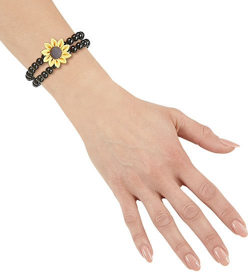 Hippie Perlenarmband mit Sonnenblume - 2