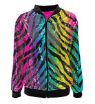 Crazy Rainbow Pailletten Bomberjacke für Erwachsene - 4