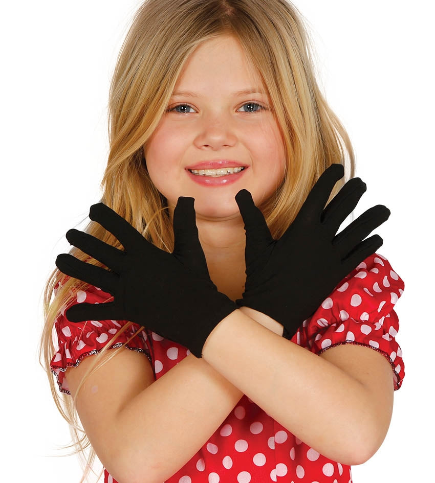 Schwarze Kinderhandschuhe - 1