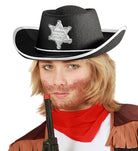 Schwarzer Sheriff Cowboy Hut für Kinder - 1