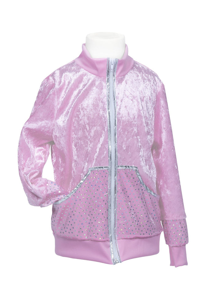 Trainingsjacke in Rosa für Mädchen - 1