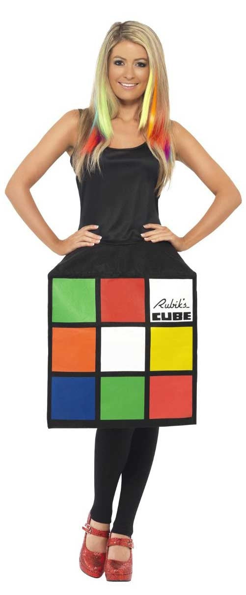 Rubik 3D Zauberwürfel Kostüm für Damen - 1