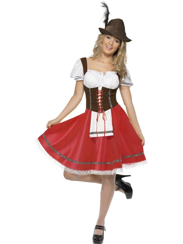 Dirndl Gundel in Rot-Braun - 1