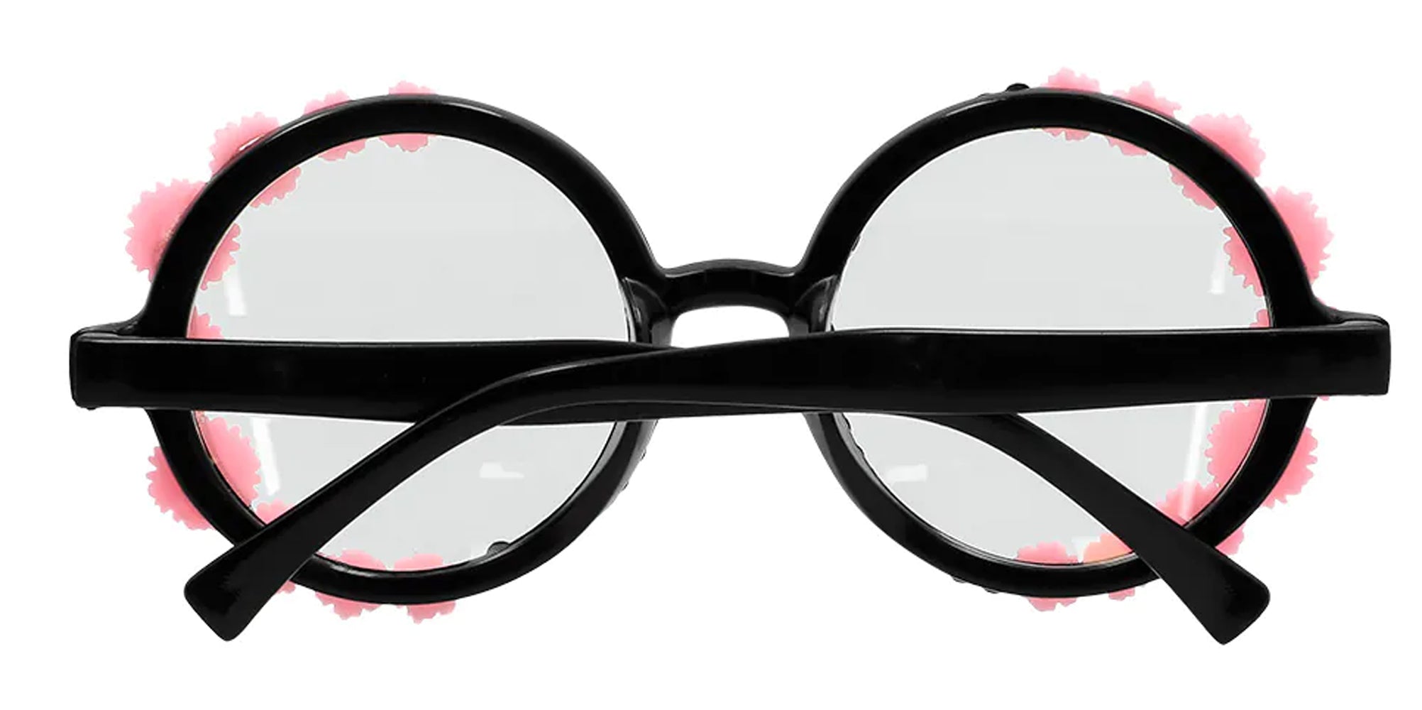 Pink Flower Power Hippie Brille - 4