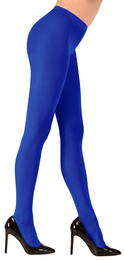 Blickdichte blaue Strumpfhose XL 40 DEN - 2