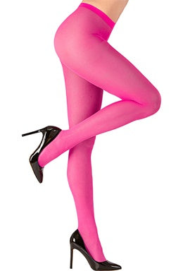 Blickdichte pinkfarbene Strumpfhose XL 40 DEN - 1