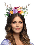 Diadem mit Blumen und Zweigen - 1