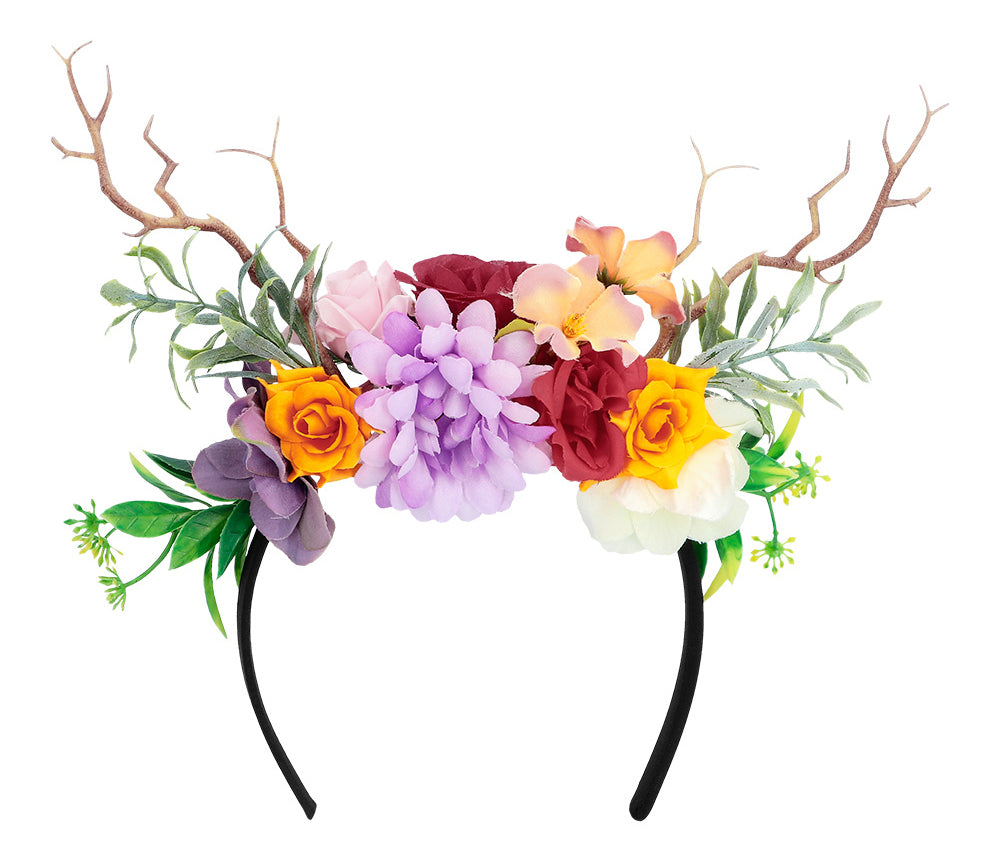 Diadem mit Blumen und Zweigen - 2