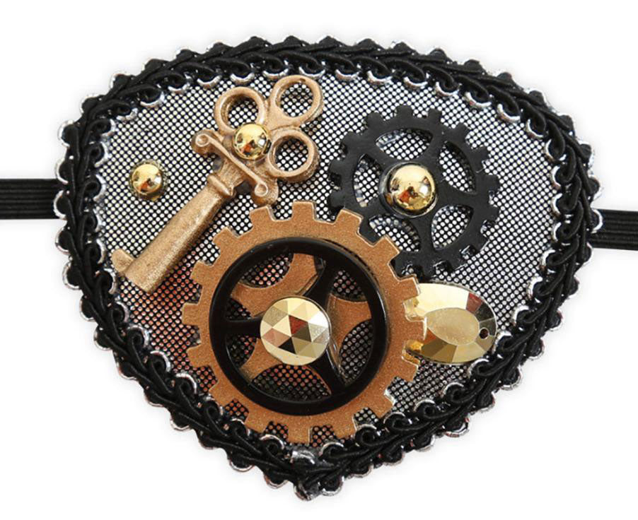 Steampunk Augenklappe Deluxe - 1