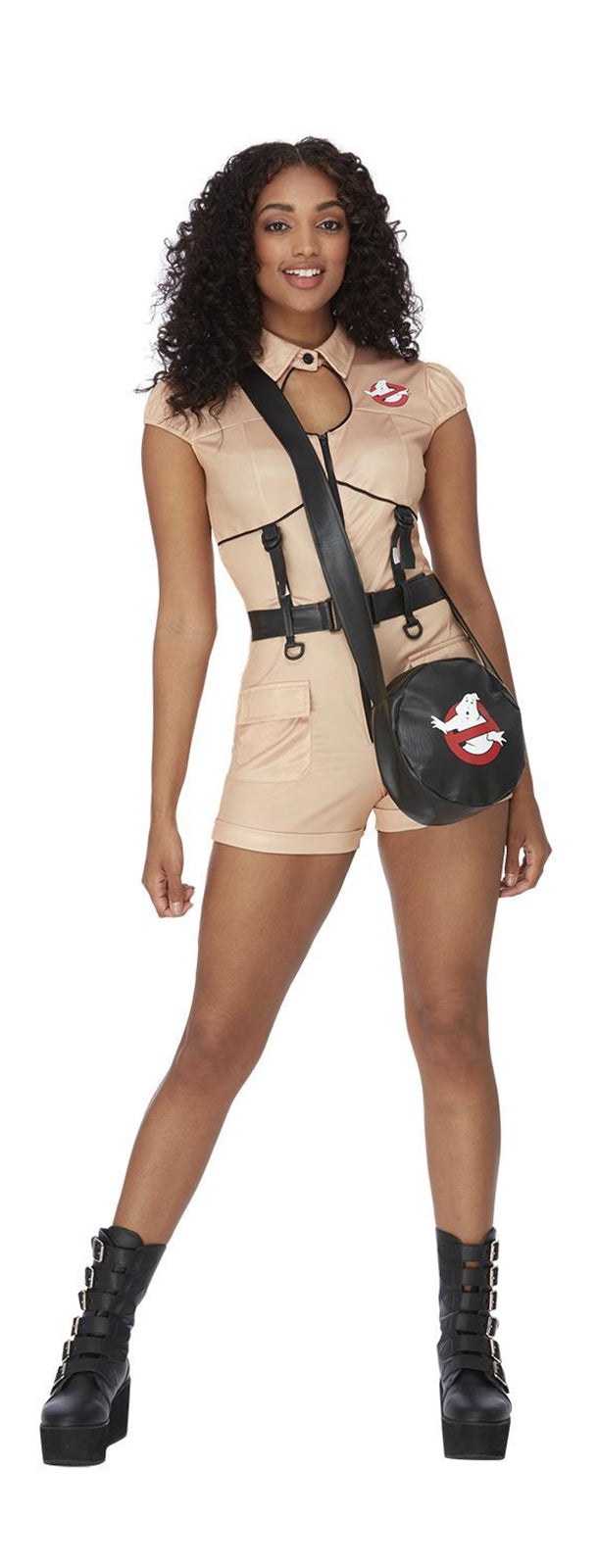 Sexy Ghostbusters Damen Kostüm mit Tasche - 1