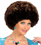 70s Disco Afro Perücke braun für Damen und Herren - 3