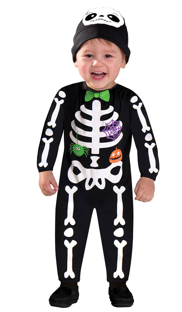 Mini Skelett Halloween Kostüm für Babys - 2