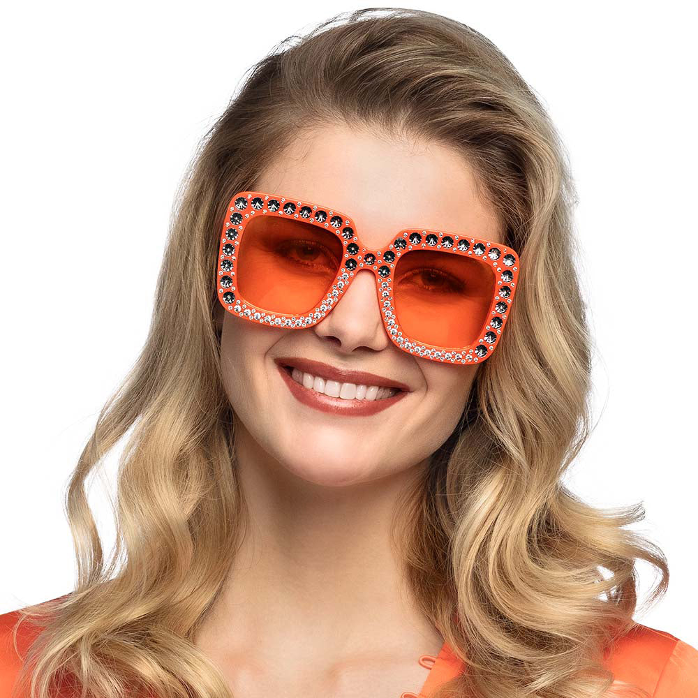 Bling Bling Partybrille orange - 2