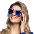 Bling Bling Partybrille blau - 2