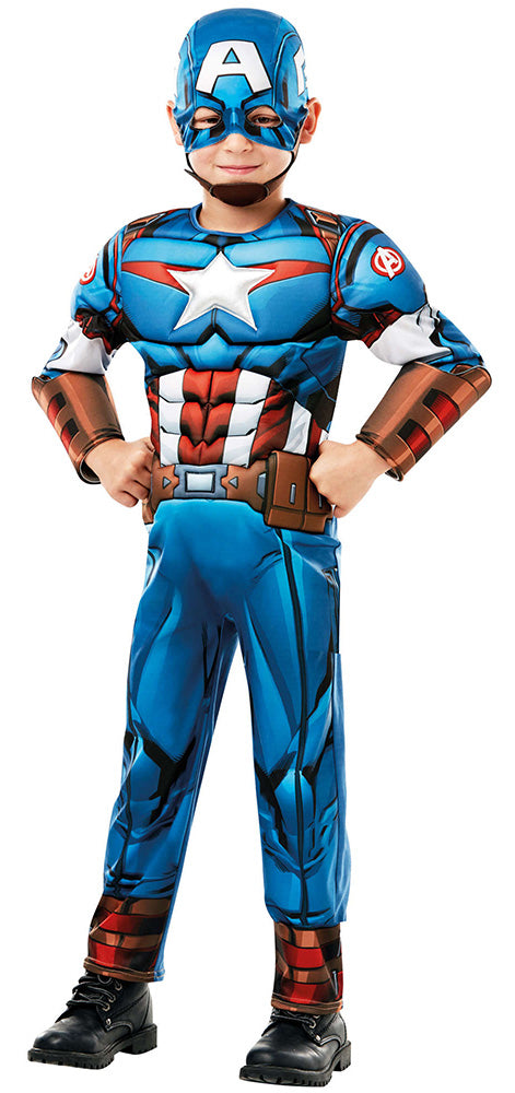 Captain America Avengers Assemble Deluxe Kinderkostüm - 1