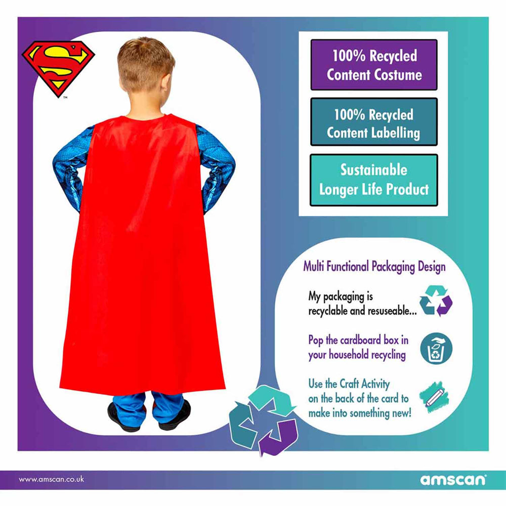 Recyceltes Superman Kostüm für Kinder - 8