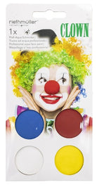 Happy Clown Schminkset 4-teilig - 1