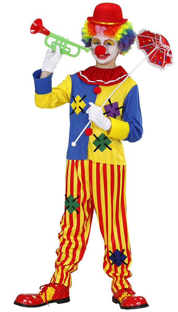 Klassischer bunter Clown Kostüm für Jungen - 3