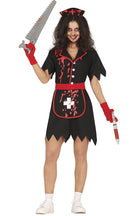 Black Zombie Nurse Schwestern Kostüm für Damen - 1