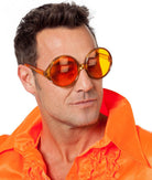 70er Boy Brille in orange - 1