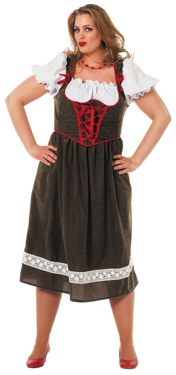 Berit Dirndl Trachtenkleid braun - 2