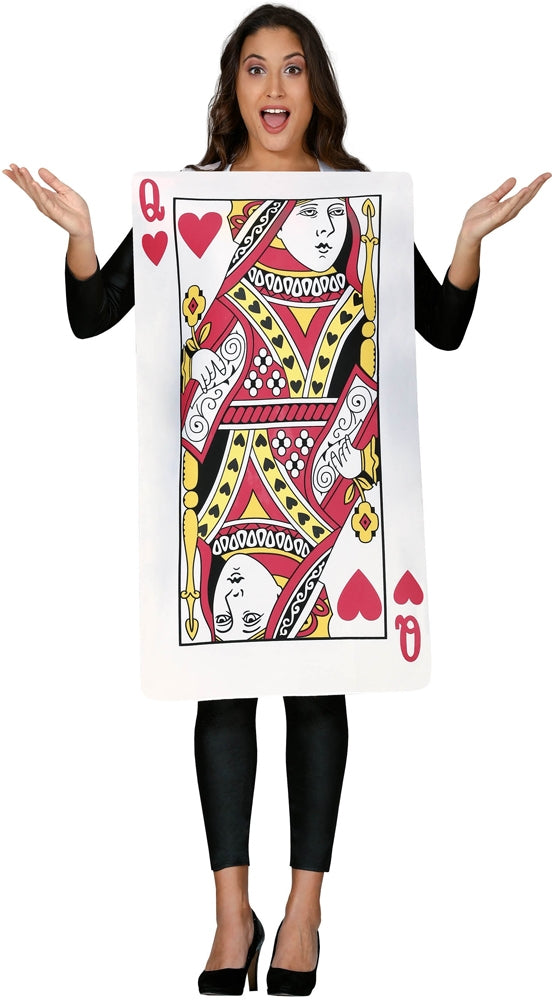 Queen of Hearts Spielkarte Kostüm für Damen - 1