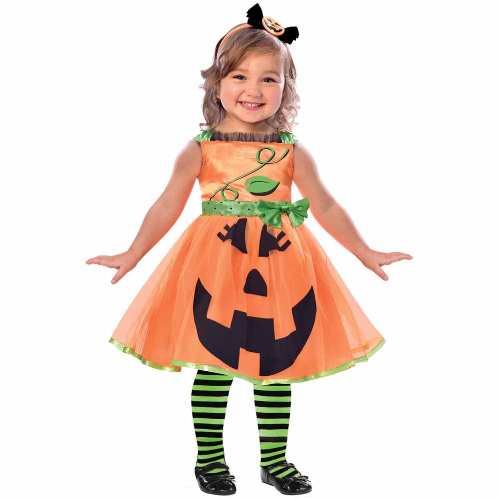 Mini Pumpkin Girl Kostüm für Mädchen - 1