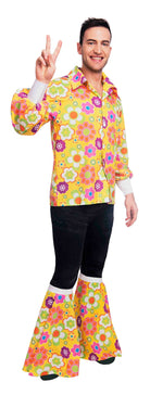 60er Jahre Flower Power Shirt mit Stulpen - 1