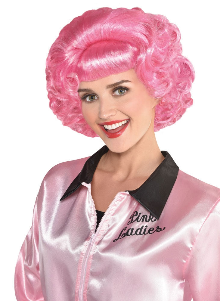 Grease Frenchy Perücke pink - 1