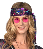 70er Jahre Hippie Brille pink - 1