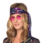 70er Jahre Hippie Brille pink - 2