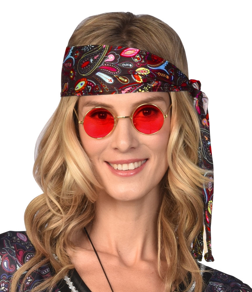 70er Jahre Hippie Brille rot - 1