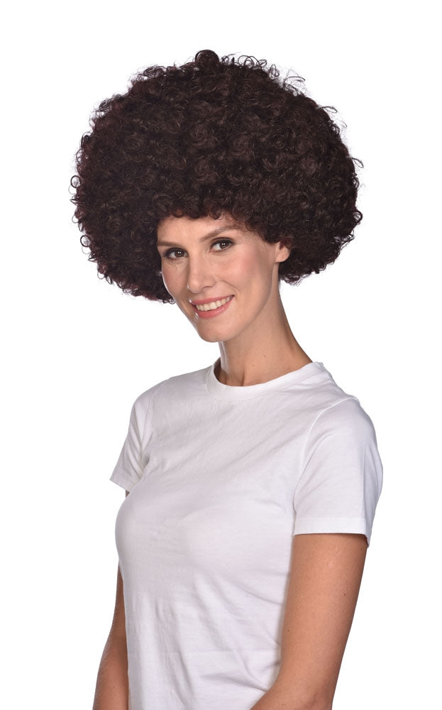 Coole Afro Perücke in Braun - 3