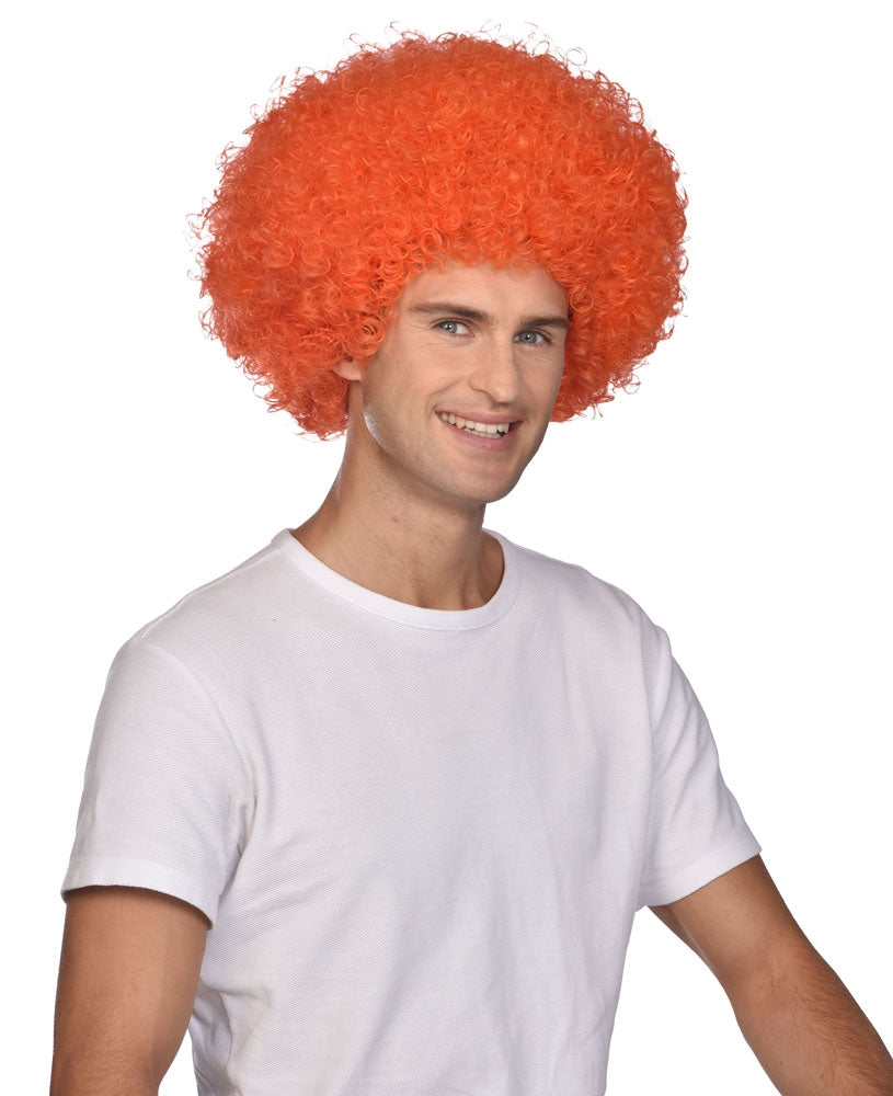 Coole Afro Perücke in Orange - 2