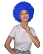 Coole Afro Perücke in Blau - 2