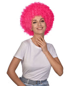 Coole Afro Perücke in Pink - 1