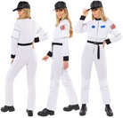 Astronautin Overall Damenkostüm weiß - 5