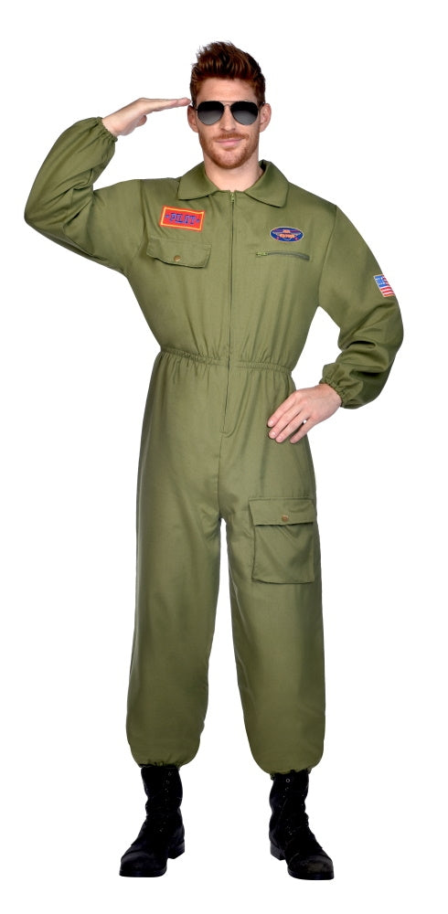 Kampfjet Pilot Overall Herrenkostüm - 4