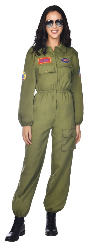 Kampfjet Pilotin Overall Damenkostüm - 3