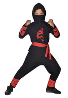 Schwarzer Ninja Krieger Kinderkostüm - 3