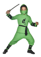 Grüner Ninja Krieger Kinderkostüm - 3