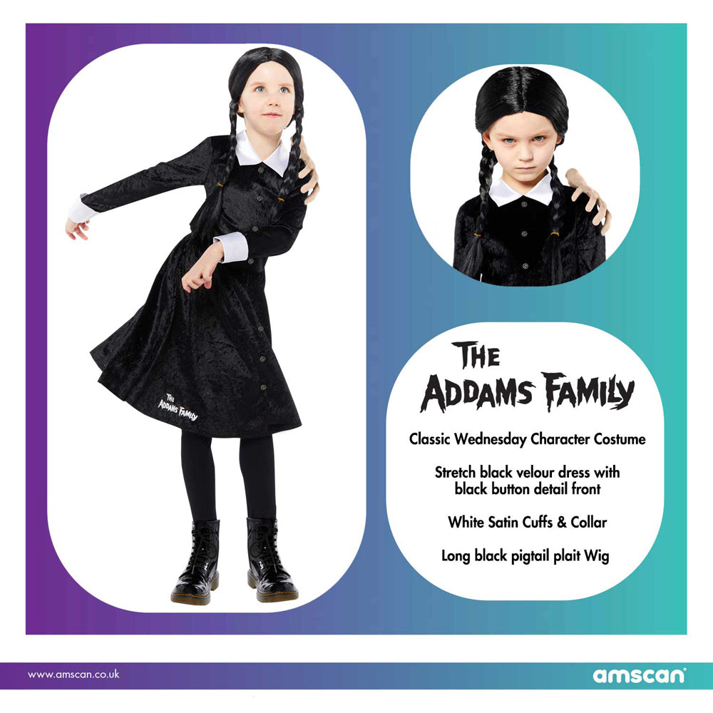 Wednesday Addams Kostüm für Mädchen - 8